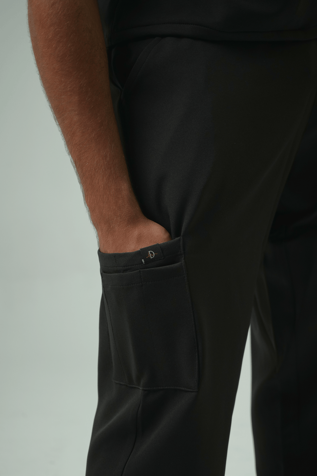 Defyn-C | Men's Black Medical Scrub Full Set