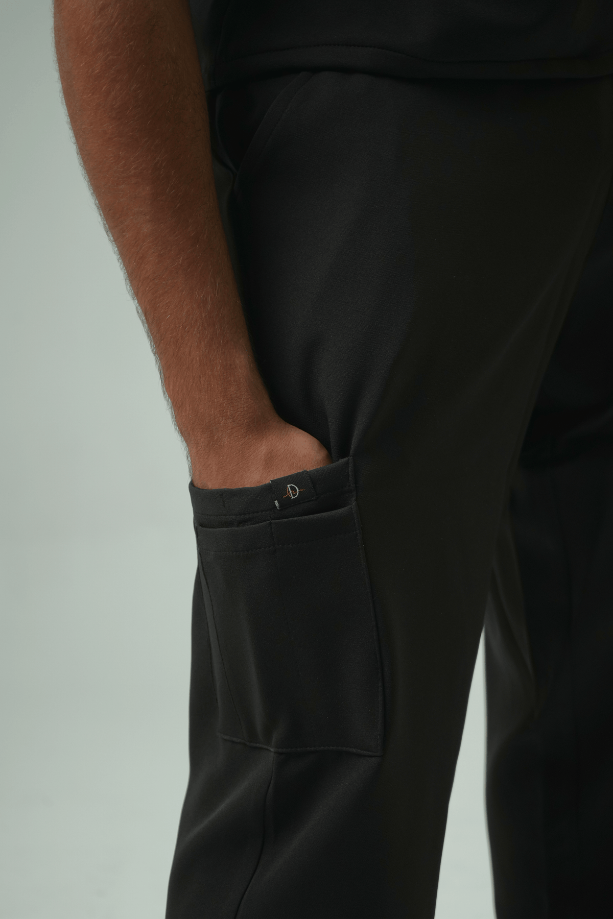 Defyn-C | Men's Black Medical Scrub Full Set