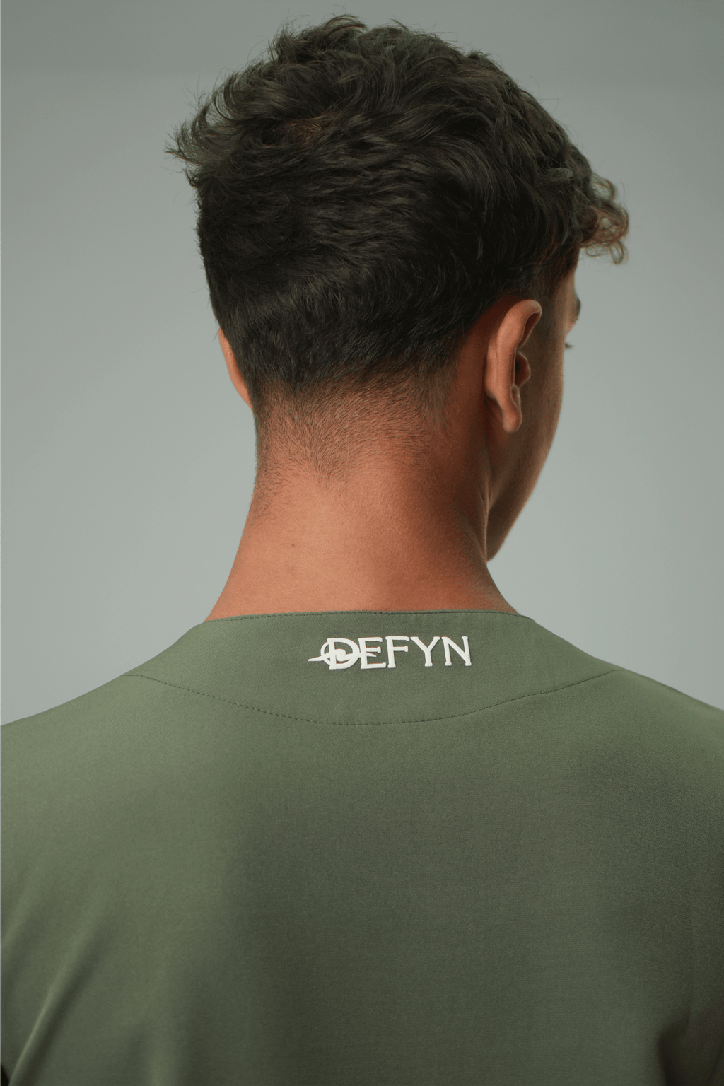 Defyn-C | Men's Olive Green Medical Scrub Full Set
