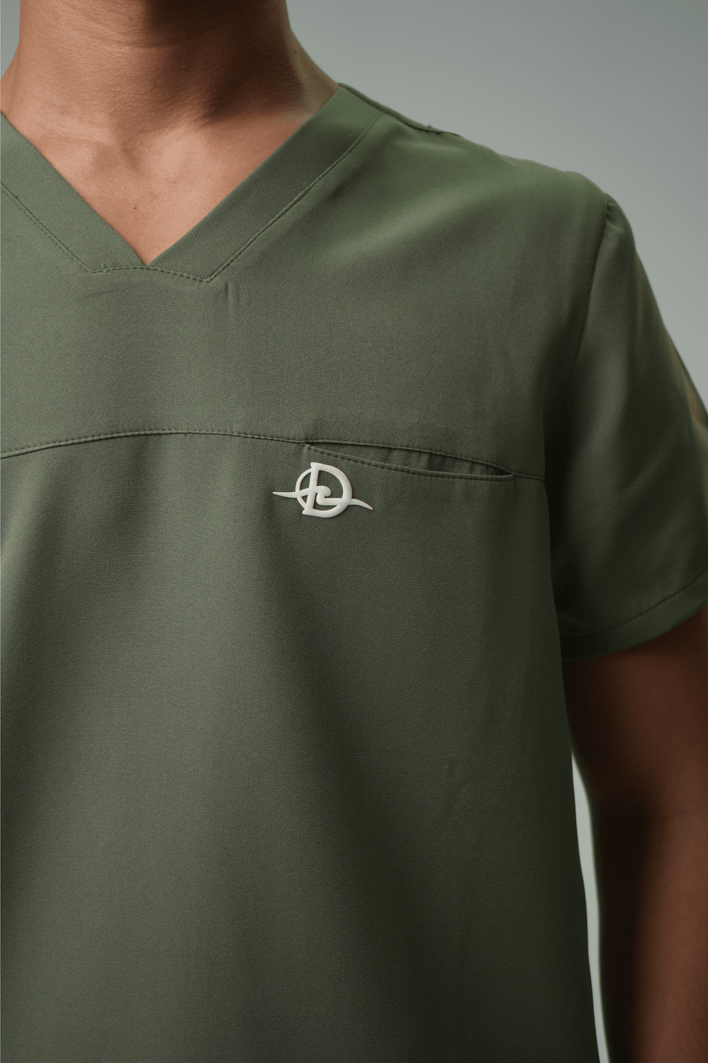 Defyn-C | Men's Olive Green Medical Scrub Full Set