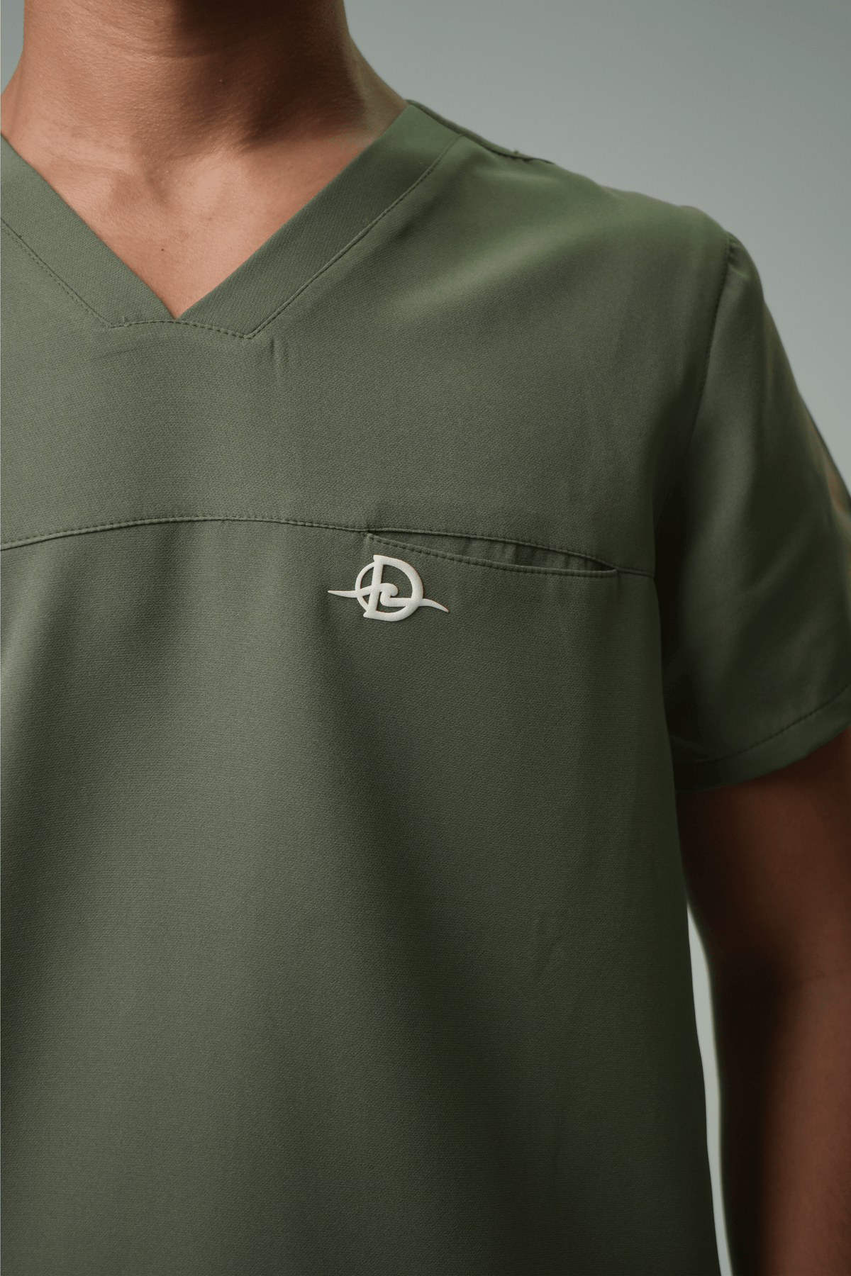Defyn-C | Men's Olive Green Medical Scrub Full Set