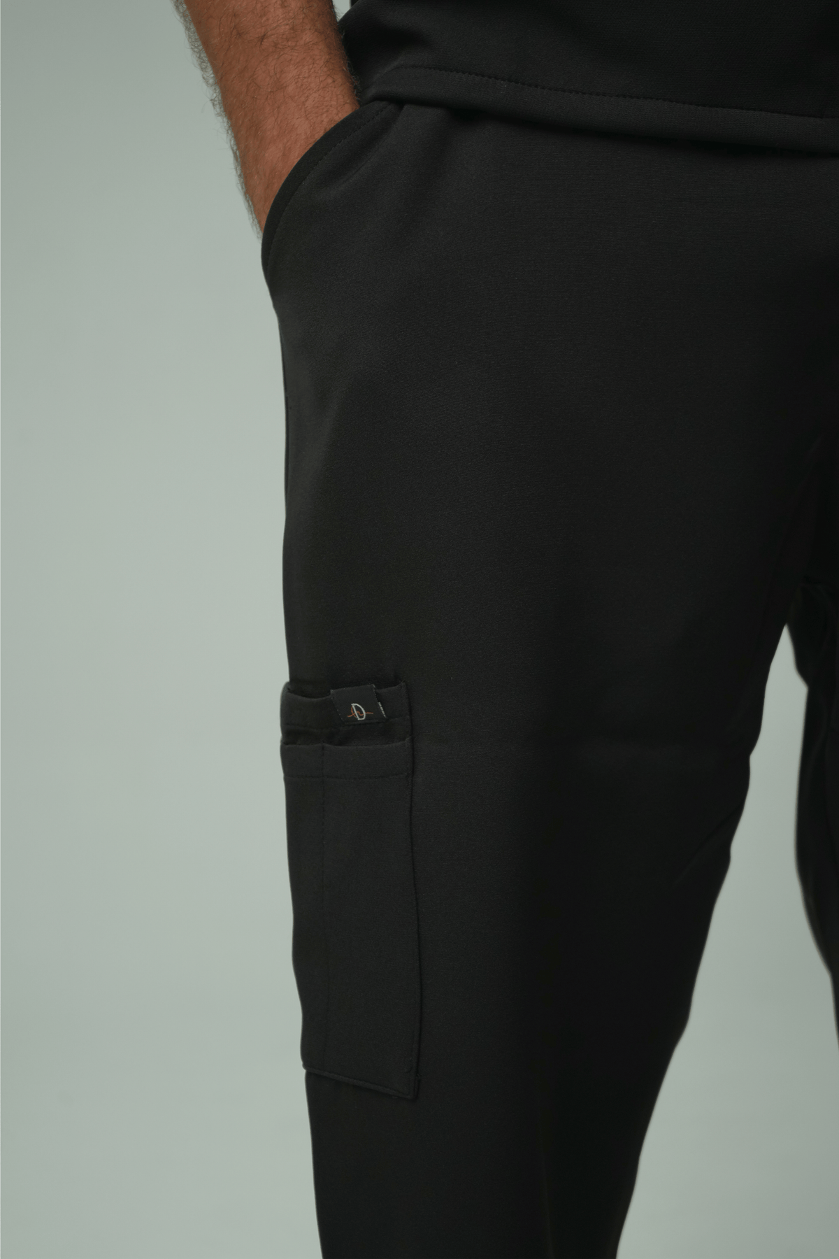 Defyn-C | Men's Black Medical Scrub Full Set